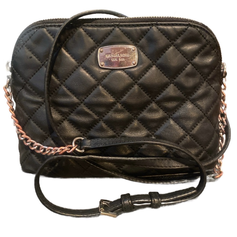 Vintage Michael Kors Black Quilted crossbody